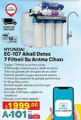 HYUNDAİ ALKALİ DETOX 7 FİLTRELİ SU ARITMA CİHAZI HYUNDAİ ALKALİ DETOX 7 FİLTRELİ SU ARITMA CİHAZI